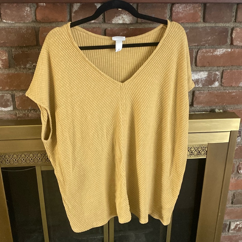 Ava and Viv mustard shirt